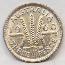 AUSTRALIA 1960 . THREEPENCE 
